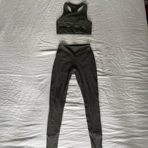 ALO Yoga Alosoft Lounge Set in Hunter Green